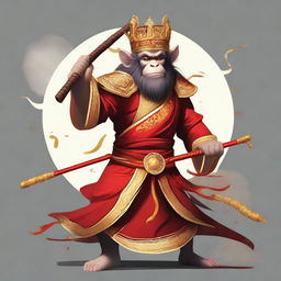 Create an image of the Monkey King, a legendary figure from Chinese mythology