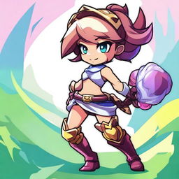 Create an anime-style image featuring Thea from Brawlhalla