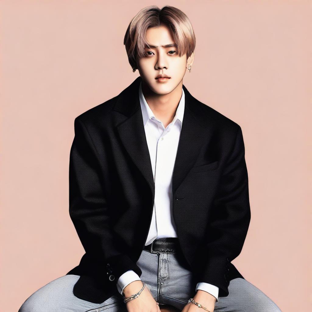 Create an image of BTS member Kim Taehyung