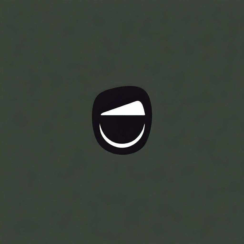 Create a logo featuring the letter 'D' with a ninja face incorporated into the design