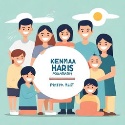 An image that visually represents the phrase 'Kenapa Harus BANSOS (Program Keluarga Harapan (PKH))', featuring people receiving social assistance through the PKH program with a positive and uplifting atmosphere