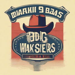 A t-shirt design in a Texas western style featuring the words 'Wankers Bar and Grill' with the strapline 'Helping ugly people have sex since 1956'