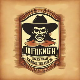 A t-shirt design in a Texas western style featuring the words 'Wankers Bar and Grill' with the strapline 'Helping ugly people have sex since 1956' in English