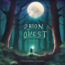 A fantasy book cover with an RPG theme, titled 'Orion's Quest'