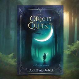 A fantasy book cover with an RPG theme, titled 'Orion's Quest'