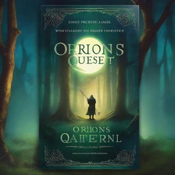 A fantasy book cover with an RPG theme, titled 'Orion's Quest'