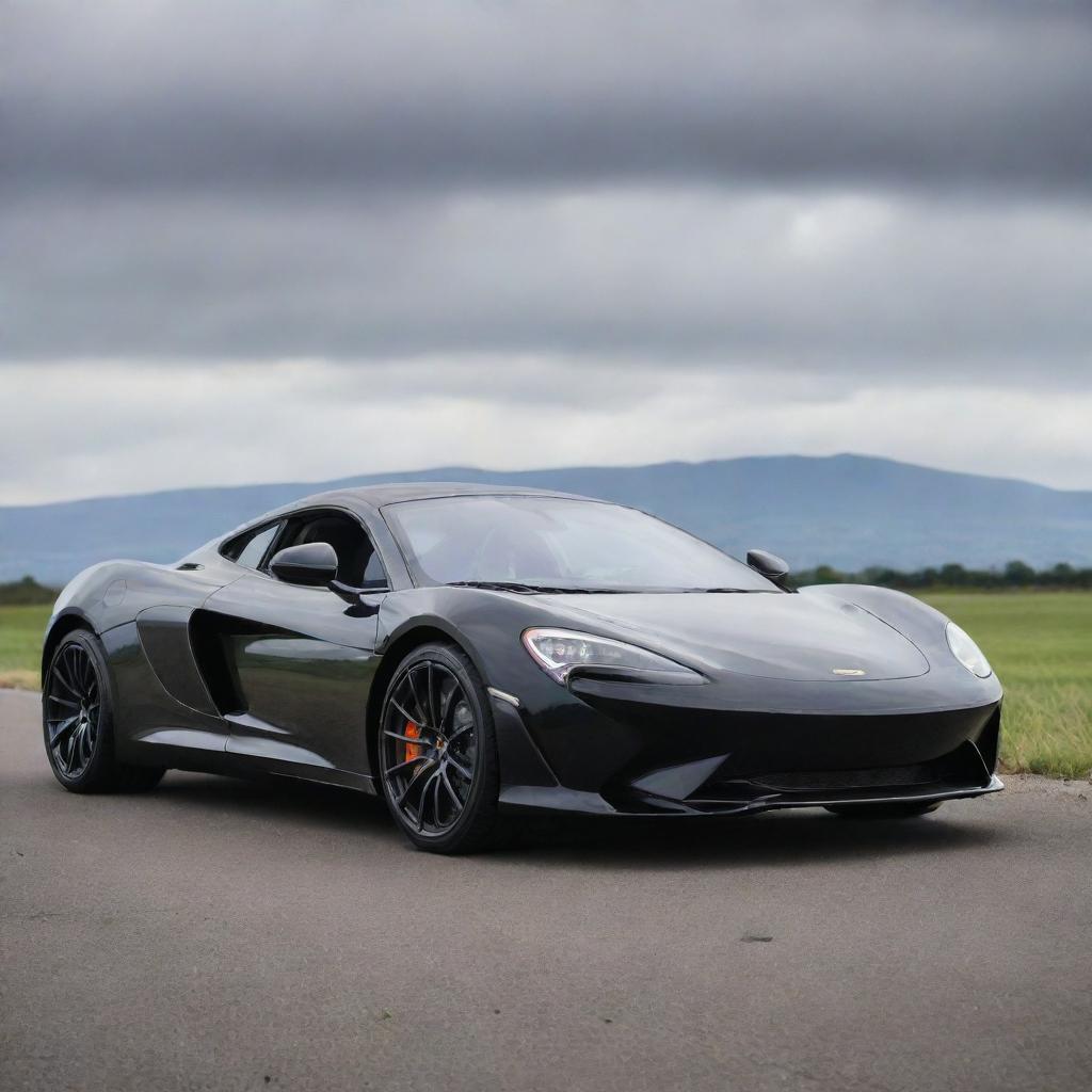 A designer sports car seamlessly integrating the sleek dynamics of a McLaren with the distinguished sophistication and performance of a Jaguar.