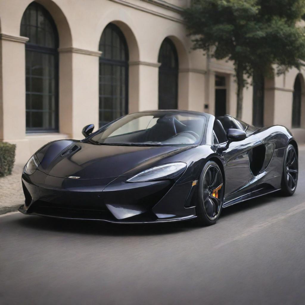 A designer sports car seamlessly integrating the sleek dynamics of a McLaren with the distinguished sophistication and performance of a Jaguar.