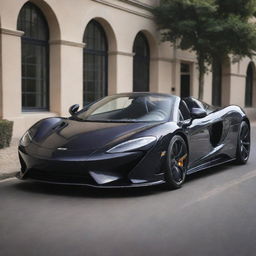 A designer sports car seamlessly integrating the sleek dynamics of a McLaren with the distinguished sophistication and performance of a Jaguar.