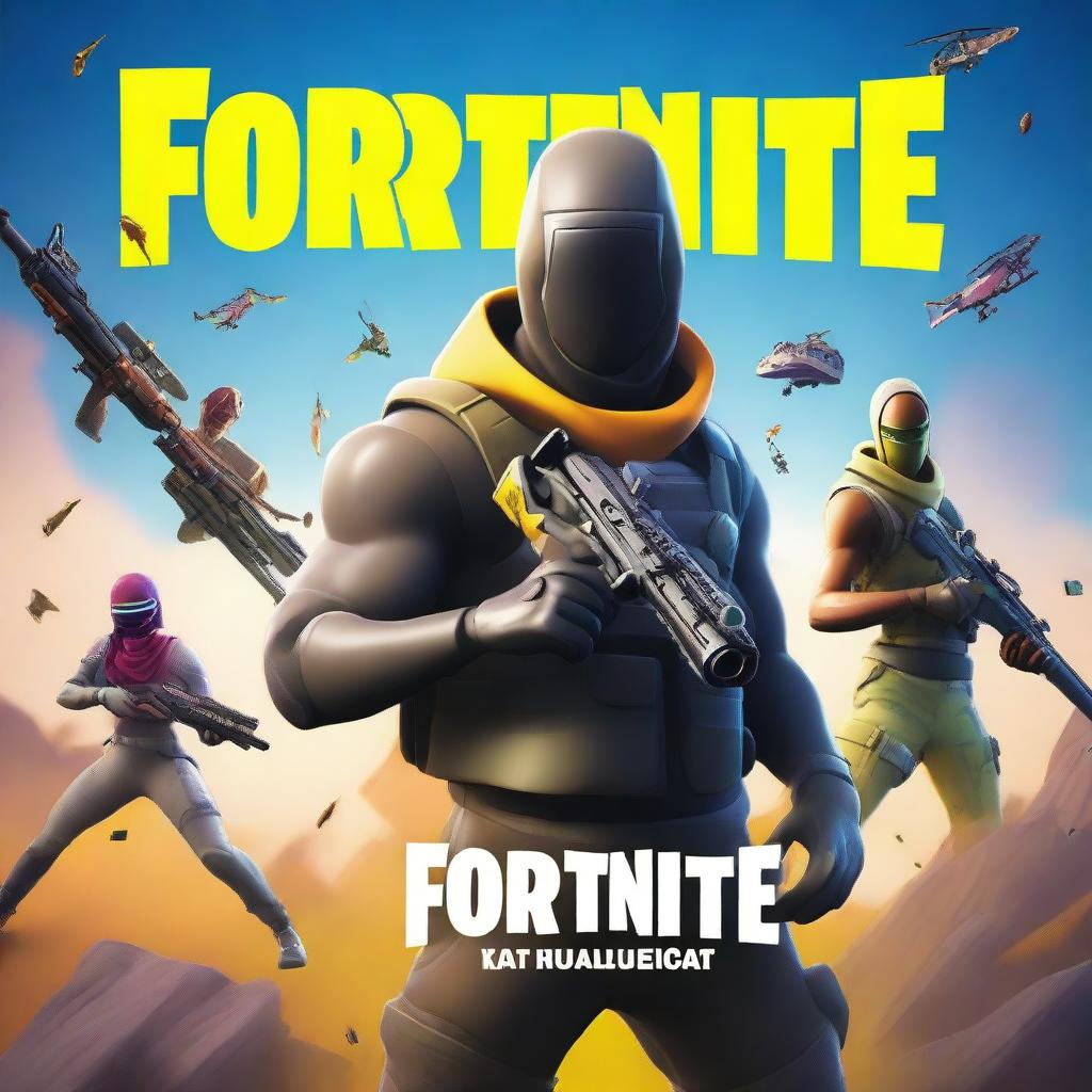 A Fortnite-themed image featuring a solo player using only shotguns