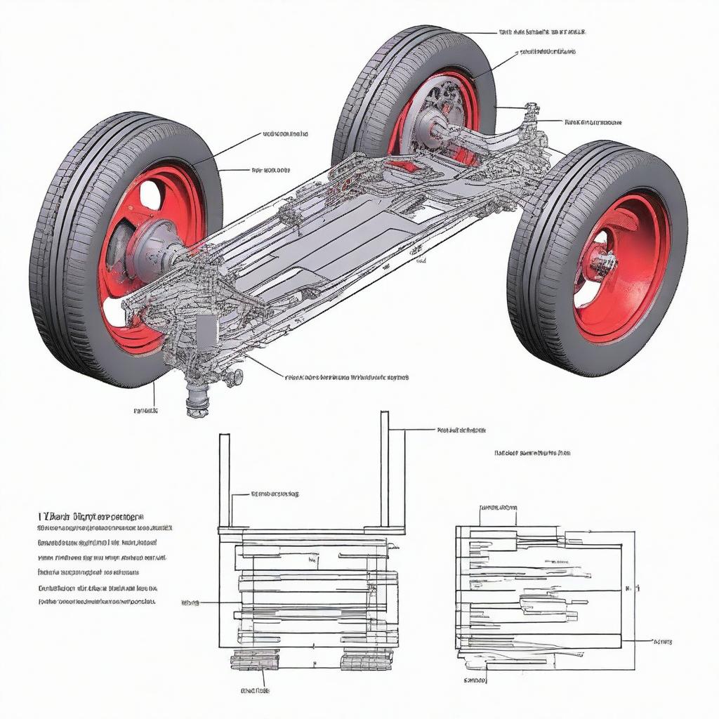 Design a transmission system for a remote-controlled scale car with two electric motors