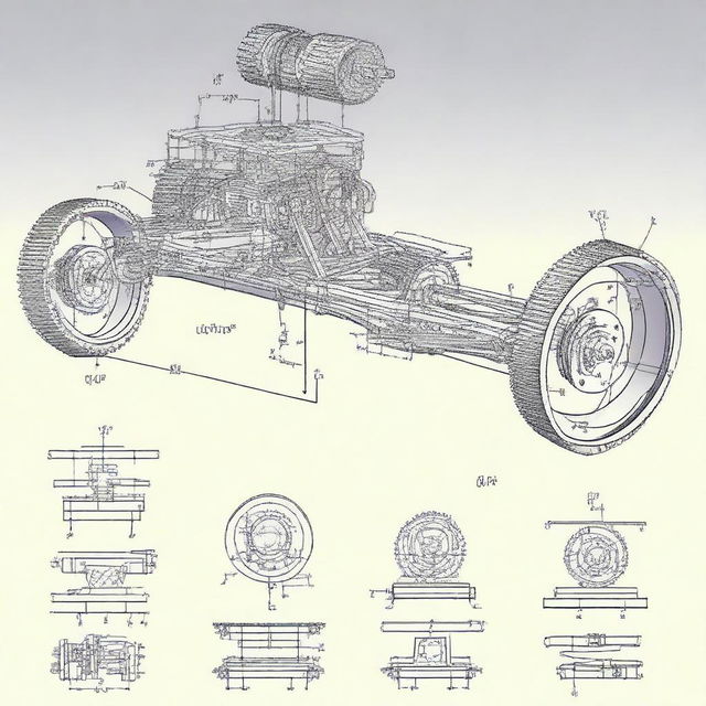 Design a transmission system for a remote-controlled scale car with two electric motors