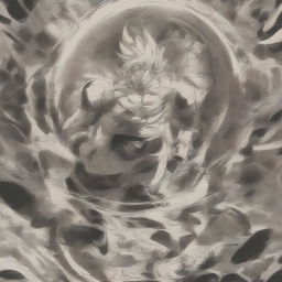 A dynamic poster featuring Goku in Super Saiyan form with the text 'Hyperbolic Time Chamber' prominently displayed