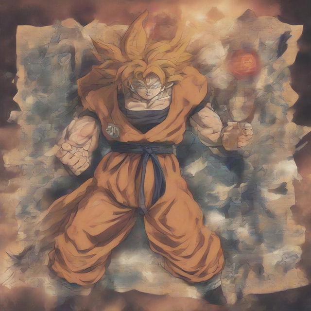 A dynamic poster featuring Goku in Super Saiyan form with the text 'Hyperbolic Time Chamber' prominently displayed