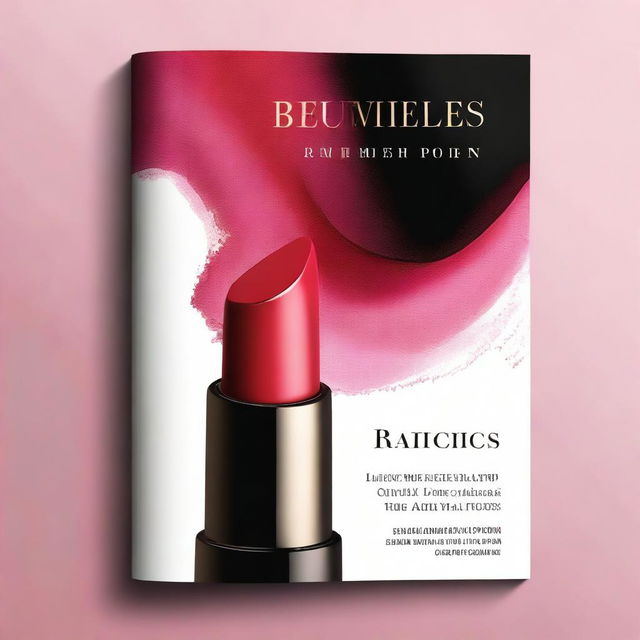 Create a book cover for a Lipstick Formulation Guide