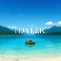 Create a movie poster with the title 'IDYLLIC'