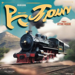 Create a movie poster featuring the iconic Big Boy steam train