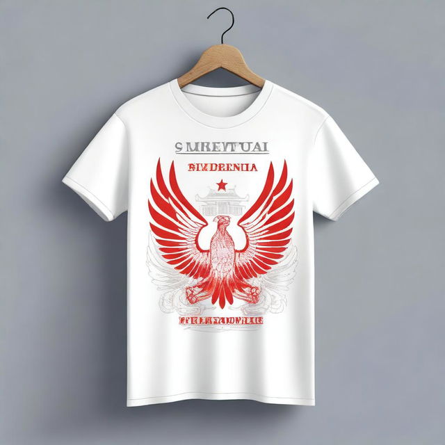 A t-shirt design for Indonesia's Independence Day