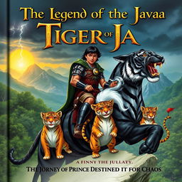 The cover features the Prince of Java riding a giant black tiger with black stripes