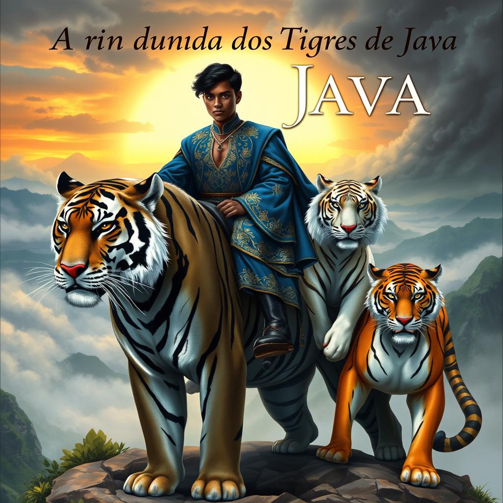 The cover features the Prince of Java, a young man with dark skin and golden eyes, riding Kianah, a giant black tiger with black stripes