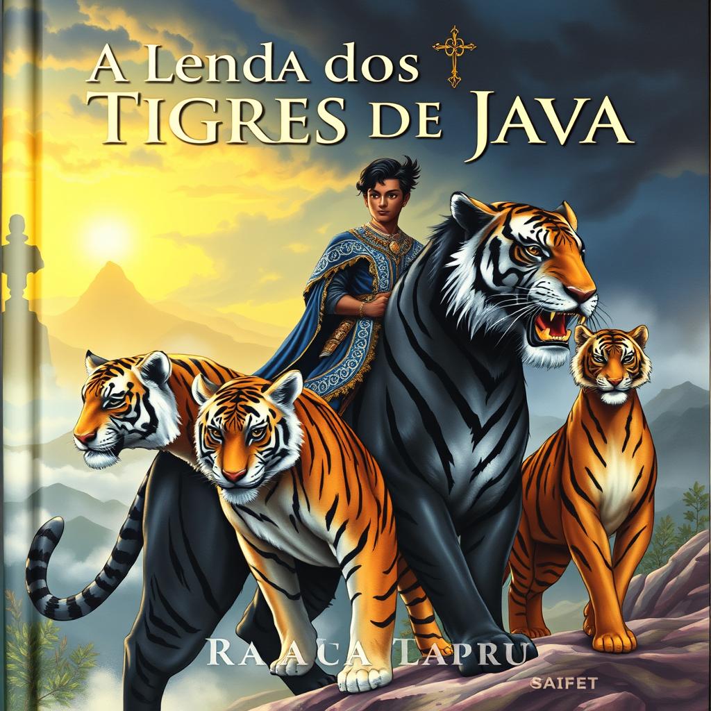 The cover features the Prince of Java, a young man with dark skin and golden eyes, riding Kianah, a giant black tiger with black stripes