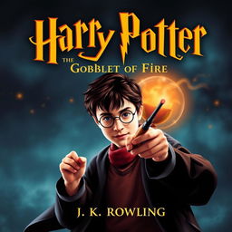 Create a book cover for 'Harry Potter and the Goblet of Fire'