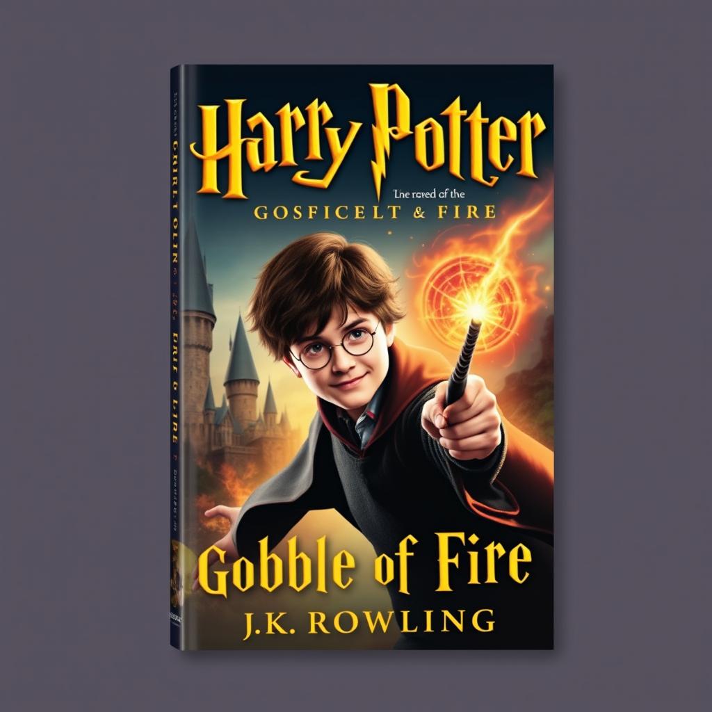 Create a book cover for 'Harry Potter and the Goblet of Fire'