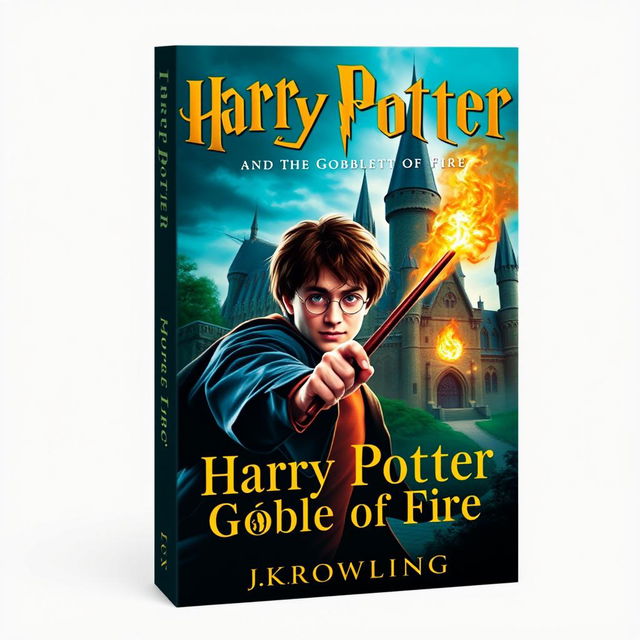 Create a book cover for 'Harry Potter and the Goblet of Fire'