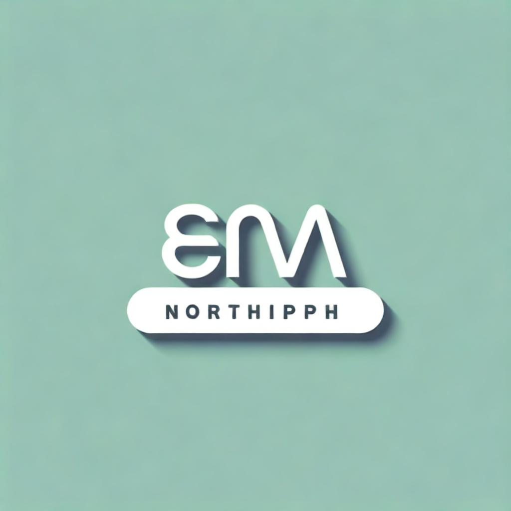 Generate an high-definition image of the word 'NORTHPH' in stylish typography, with 'EST. 2024' positioned at the bottom.