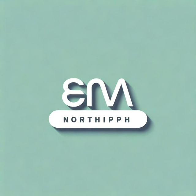 Generate an high-definition image of the word 'NORTHPH' in stylish typography, with 'EST. 2024' positioned at the bottom.