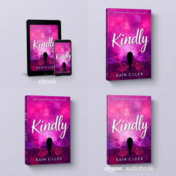 Create book cover designs for a new title called 'Kindly'