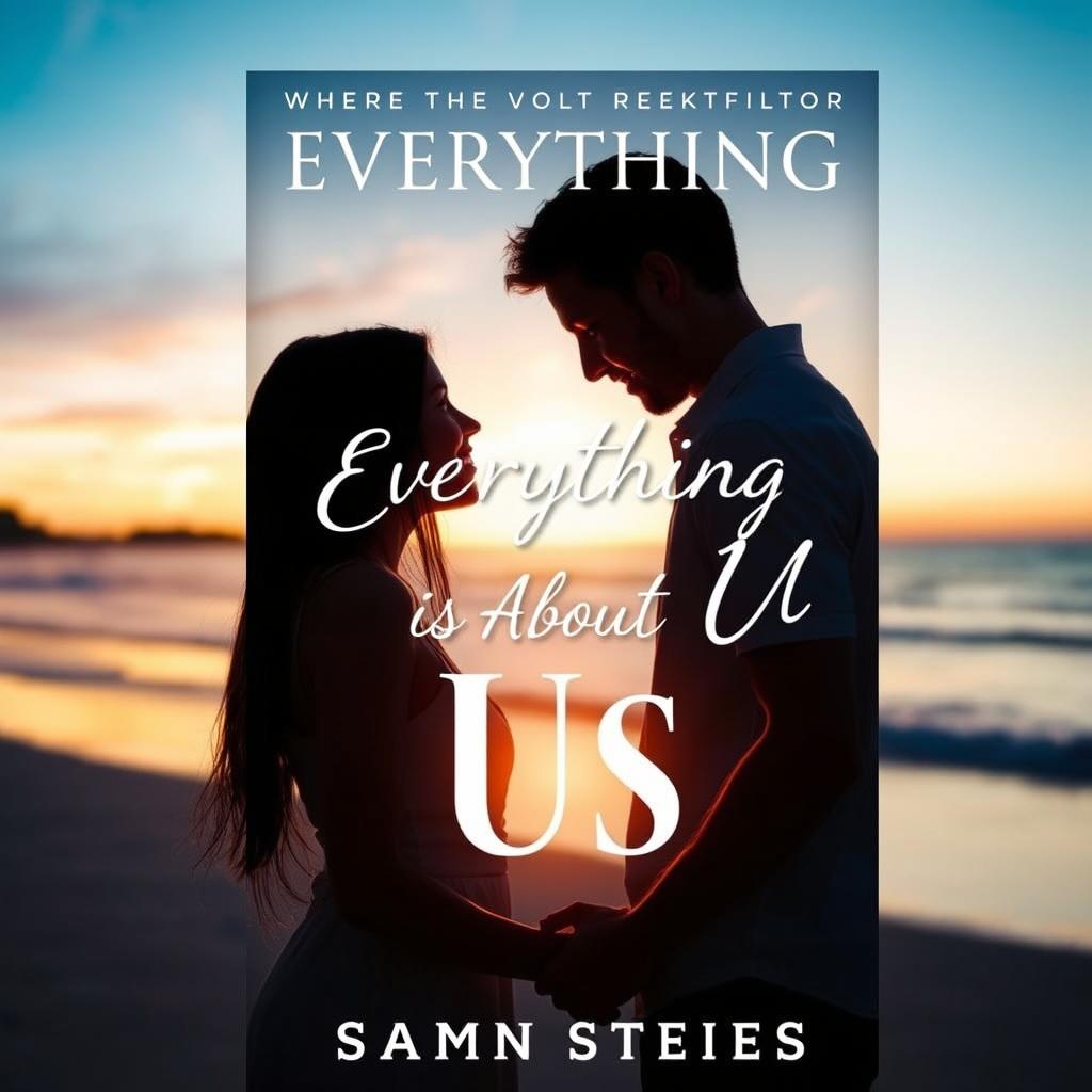 Create a book cover with the title 'Everything is About Us'