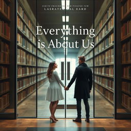 Create a book cover with the title 'Everything is About Us'