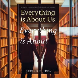 Create a book cover with the title 'Everything is About Us'