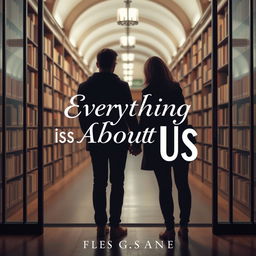 Create a book cover with the title 'Everything is About Us'