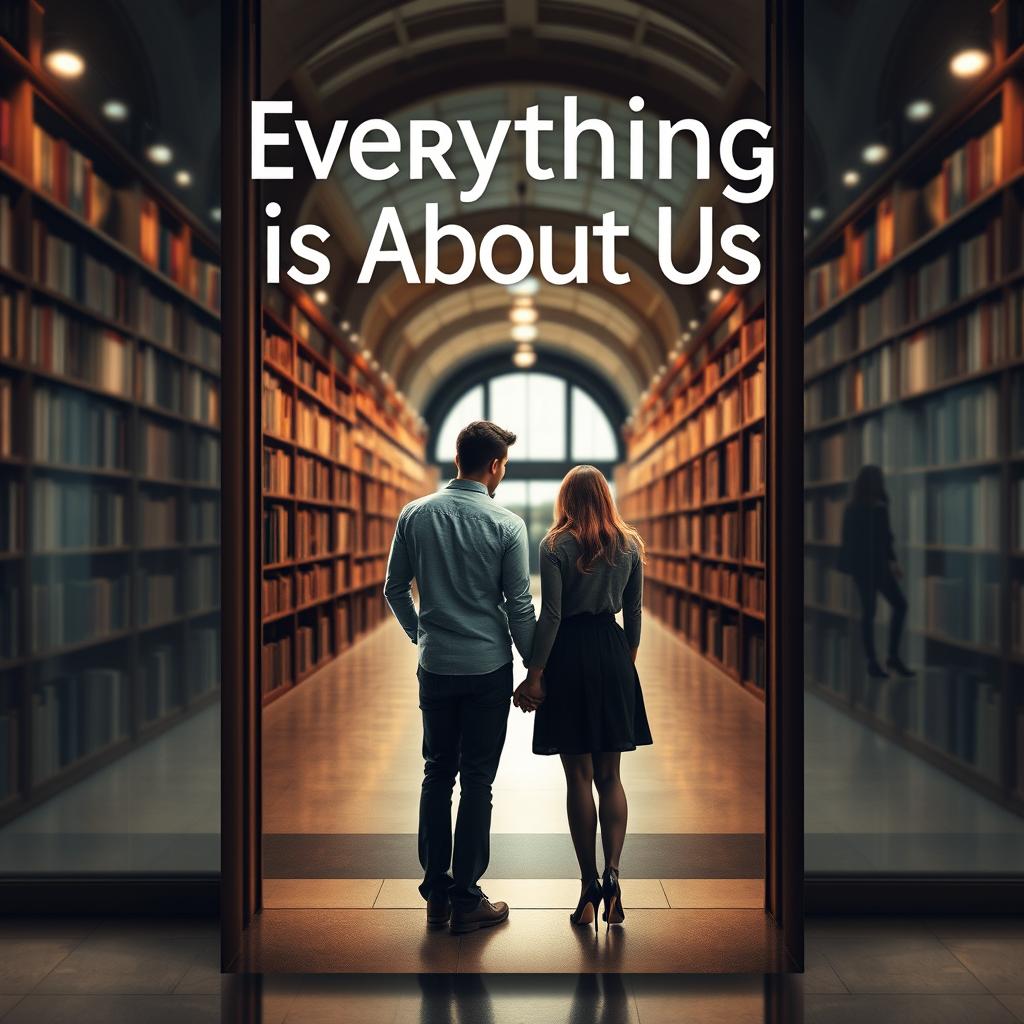 Create a book cover with the title 'Everything is About Us'