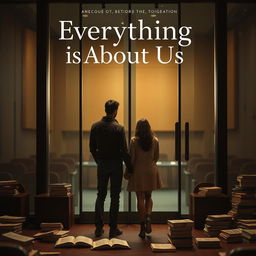 Create a book cover with the title 'Everything is About Us'