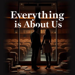 Create a book cover with the title 'Everything is About Us'