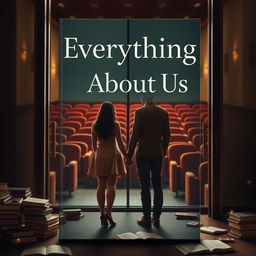 Create a book cover with the title 'Everything is About Us'