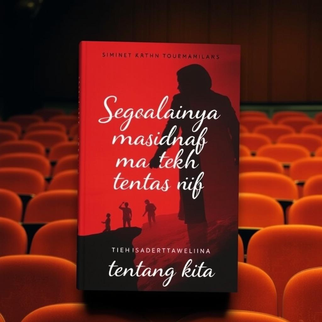 Buat cover novel berjudul 'Segalanya masih tentang kita'