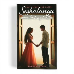 Buat cover novel berjudul 'Segalanya masih tentang kita'