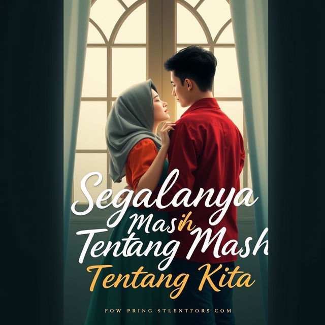 Buat cover novel berjudul 'Segalanya Masih Tentang Kita'