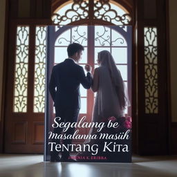 Buat cover novel berjudul 'Segalanya Masih Tentang Kita'