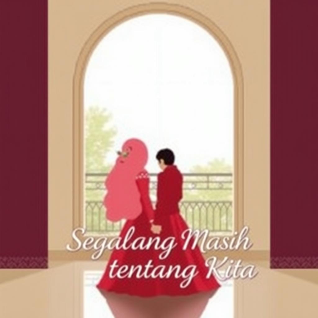 Buat cover novel berjudul 'Segalanya Masih Tentang Kita'