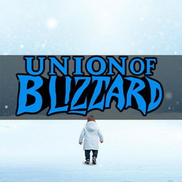 A poster for a channel titled 'Union of Blizzard' or 'UB' in blue and black lettering