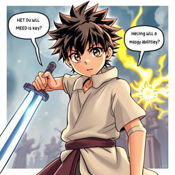 A manga boy with exceptional sword skills but no magic abilities