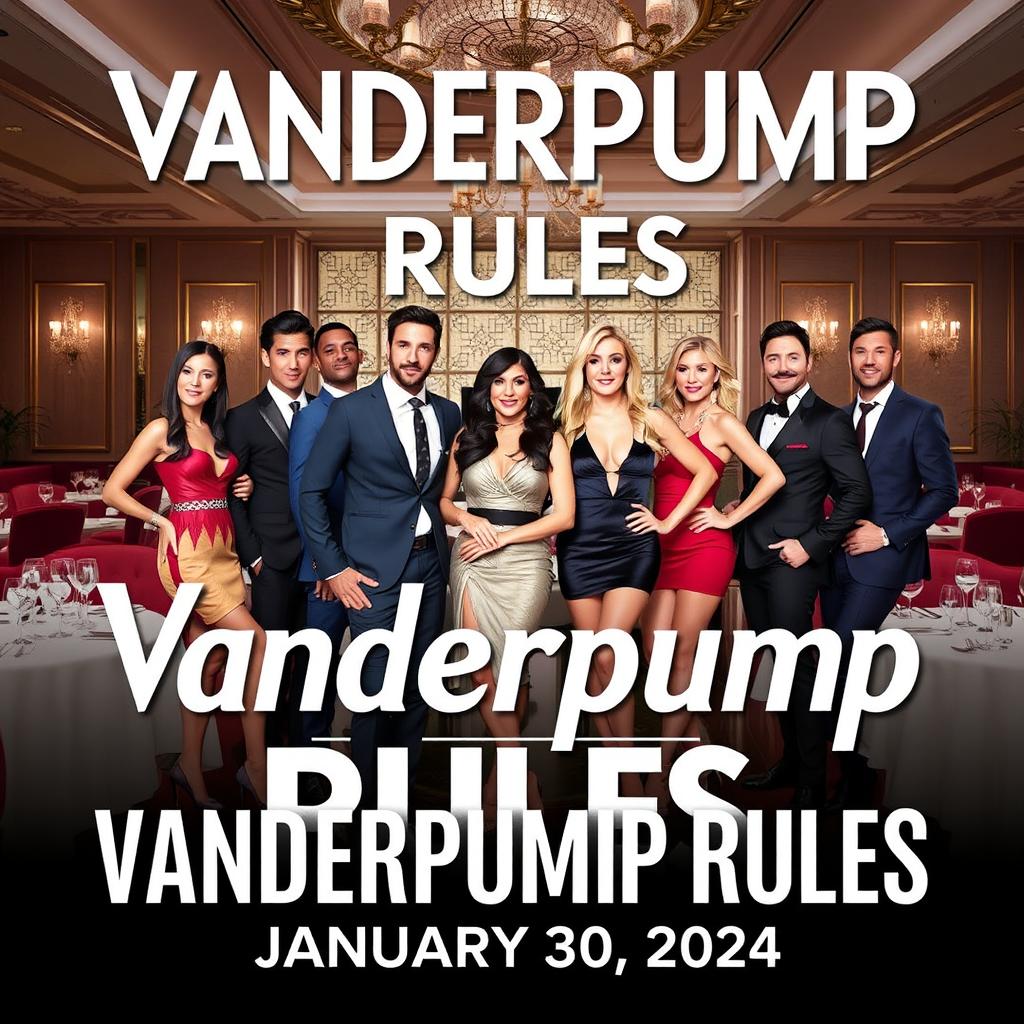 A promotional poster for Vanderpump Rules airing on January 30, 2024