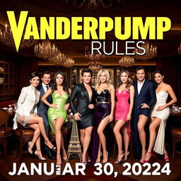 A promotional poster for Vanderpump Rules airing on January 30, 2024