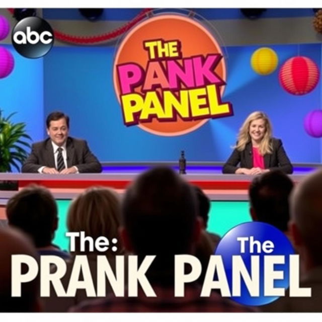 A fun and lively image representing ABC's The Prank Panel