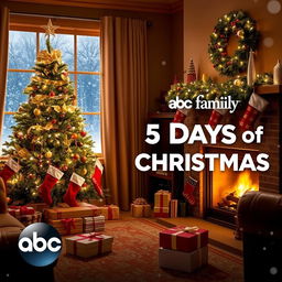 A festive scene celebrating ABC Family's 25 Days of Christmas